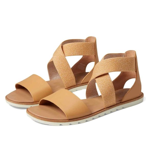 Sorel Shoes - Sorel Ella II Sandals in Honest Beige, Chalk Size 7